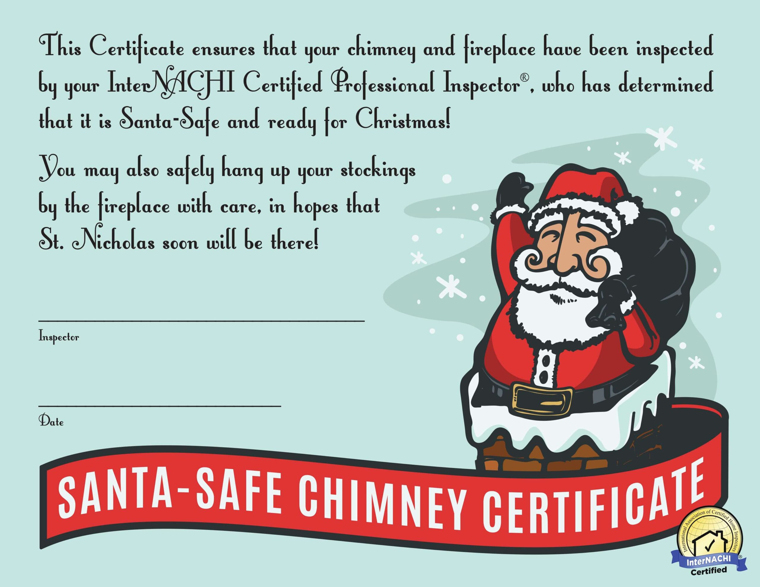 santa-safe internachi certificate